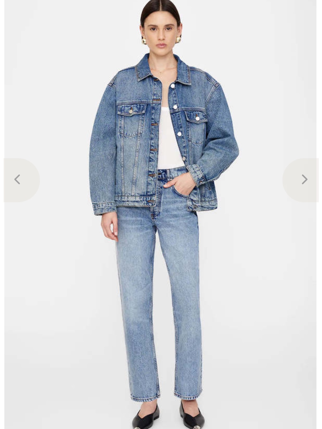 Anine Bing Rory Denim Jacket In Vintage Indigo